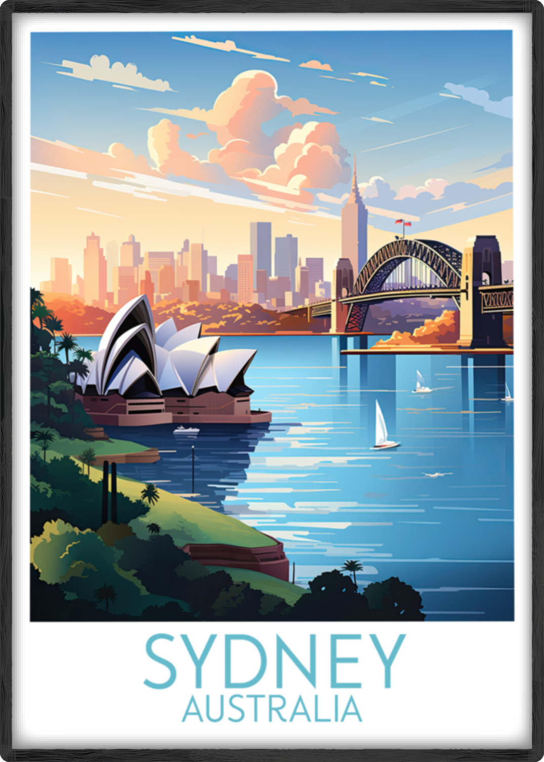 sydney travel poster main australia