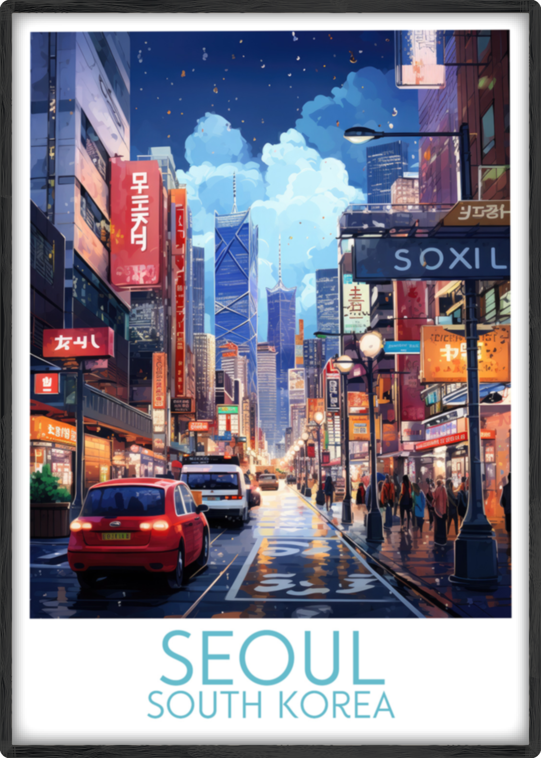 seoul travel poster main south korea