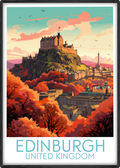 edinburgh travel poster main united kingdom