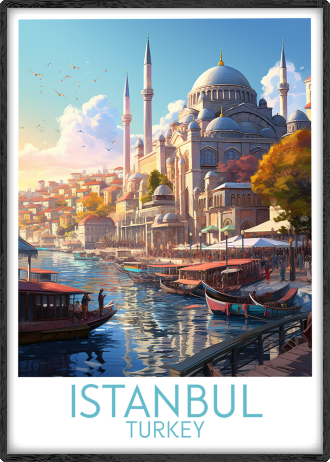 istanbul travel poster main turkey