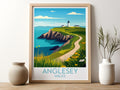 Anglesey travel poster for kitchen Wales