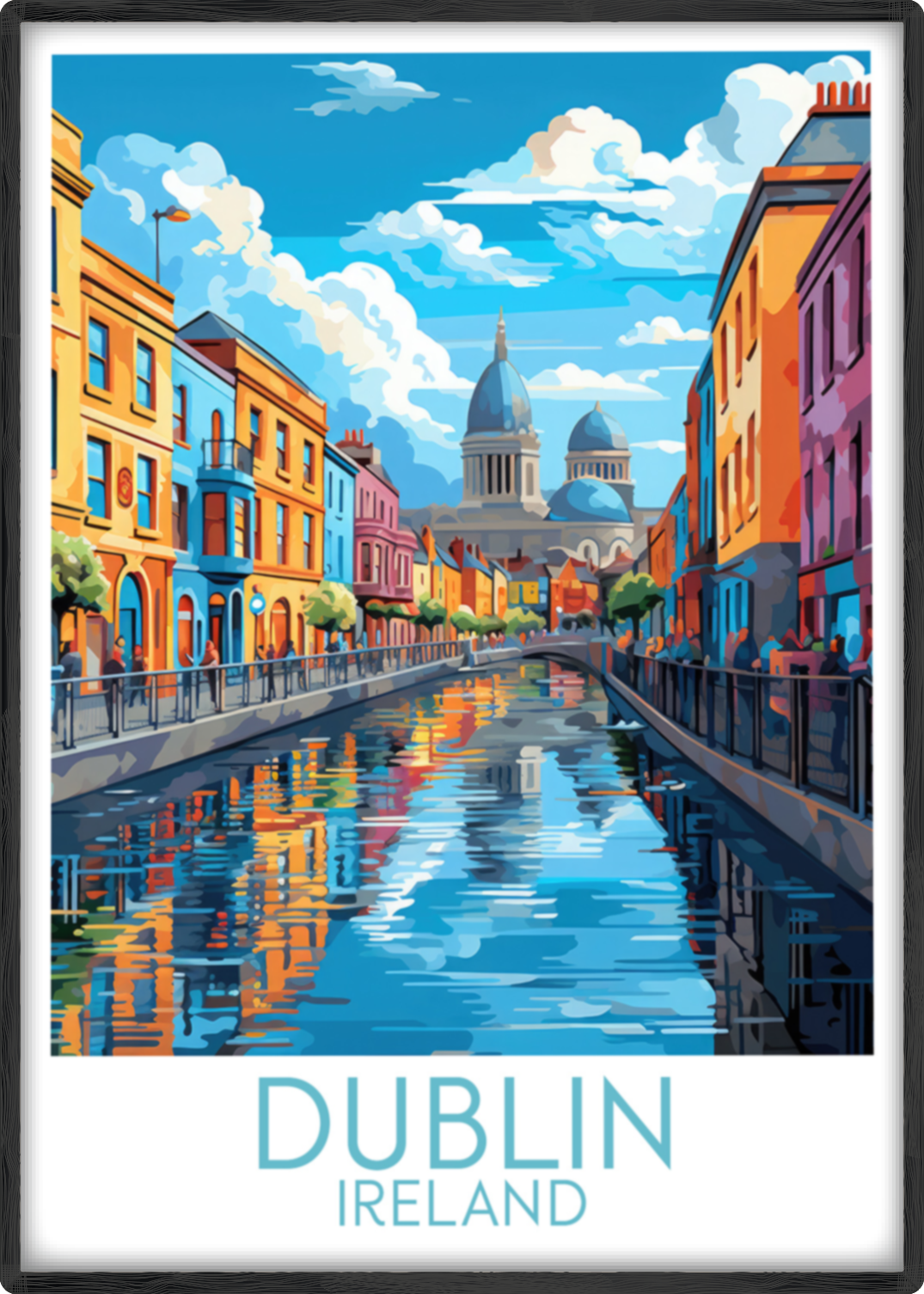 dublin travel poster main ireland