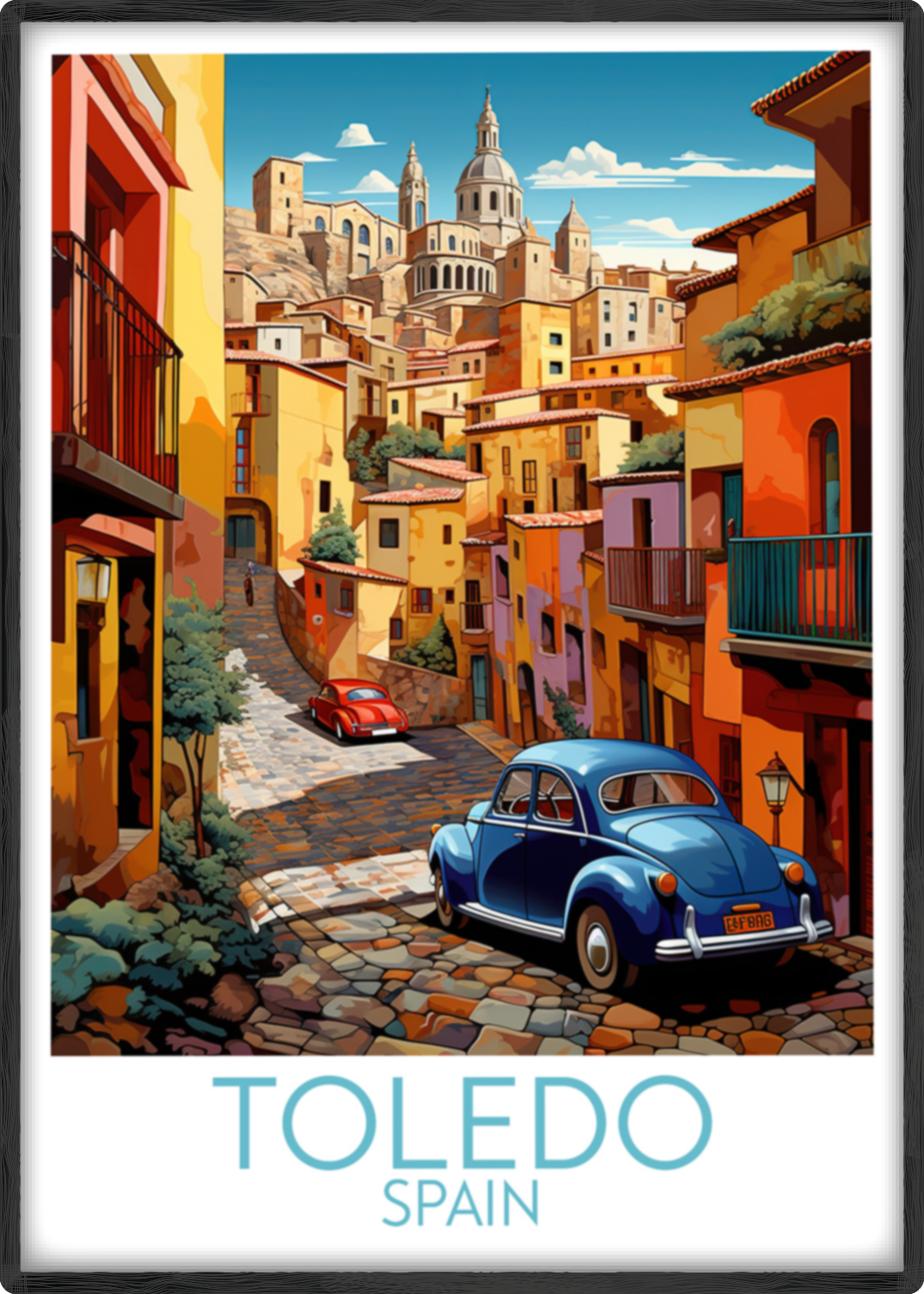 toledo travel poster main spain