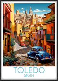 toledo travel poster main spain