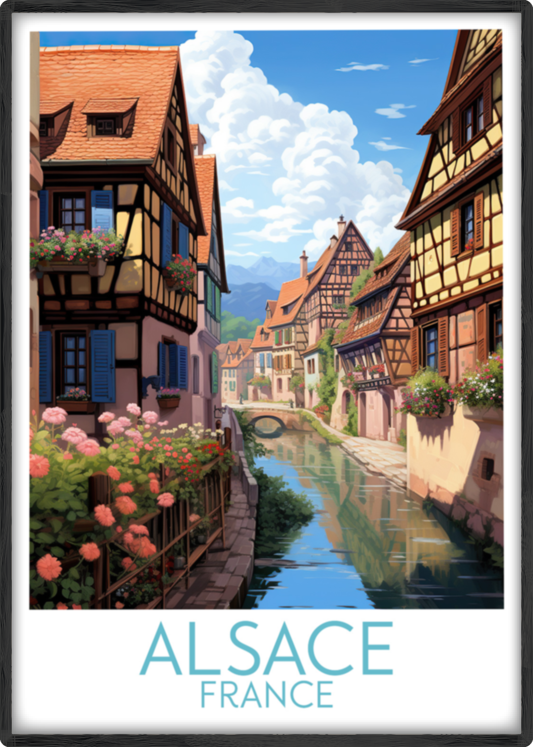 alsace travel poster main france