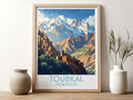 Toubkal travel poster for kitchen Morocco