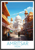 amritsar travel poster main india