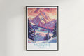 Morzine travel poster on the wall France