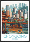 Chongqing travel poster main China