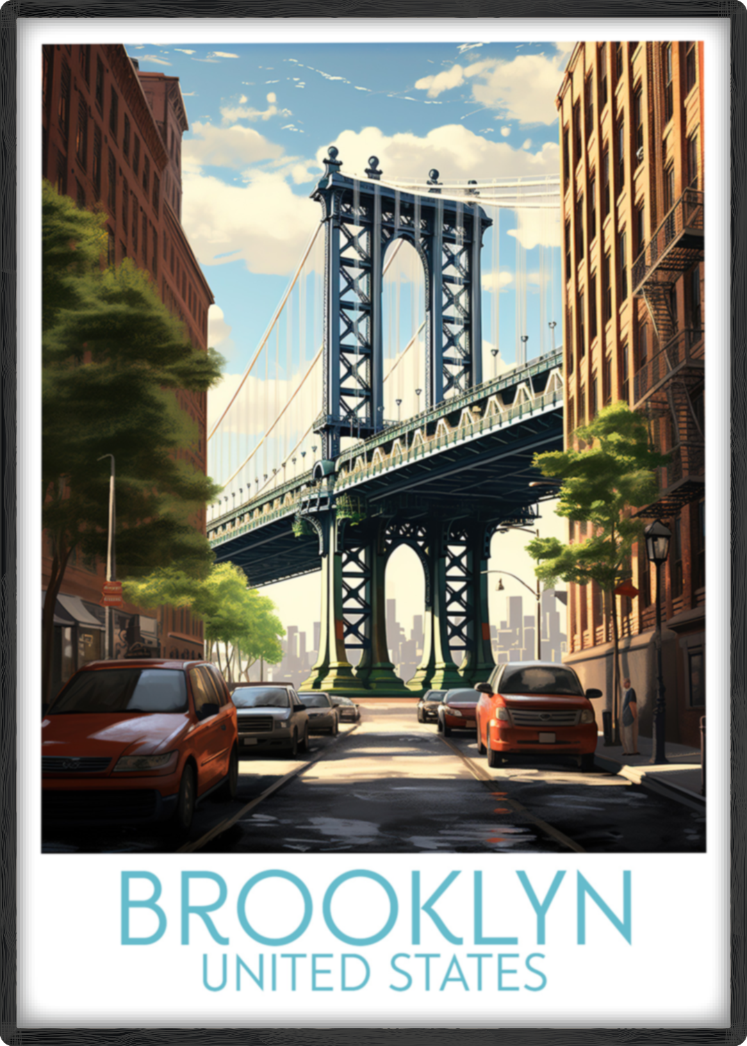 Brooklyn travel poster main United States