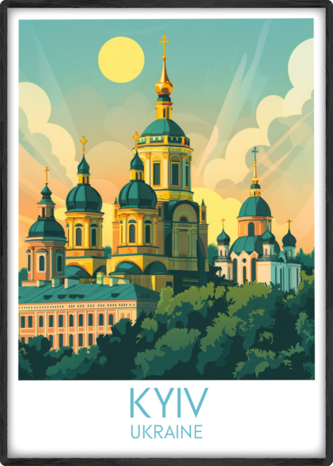 Kyiv travel poster main Ukraine