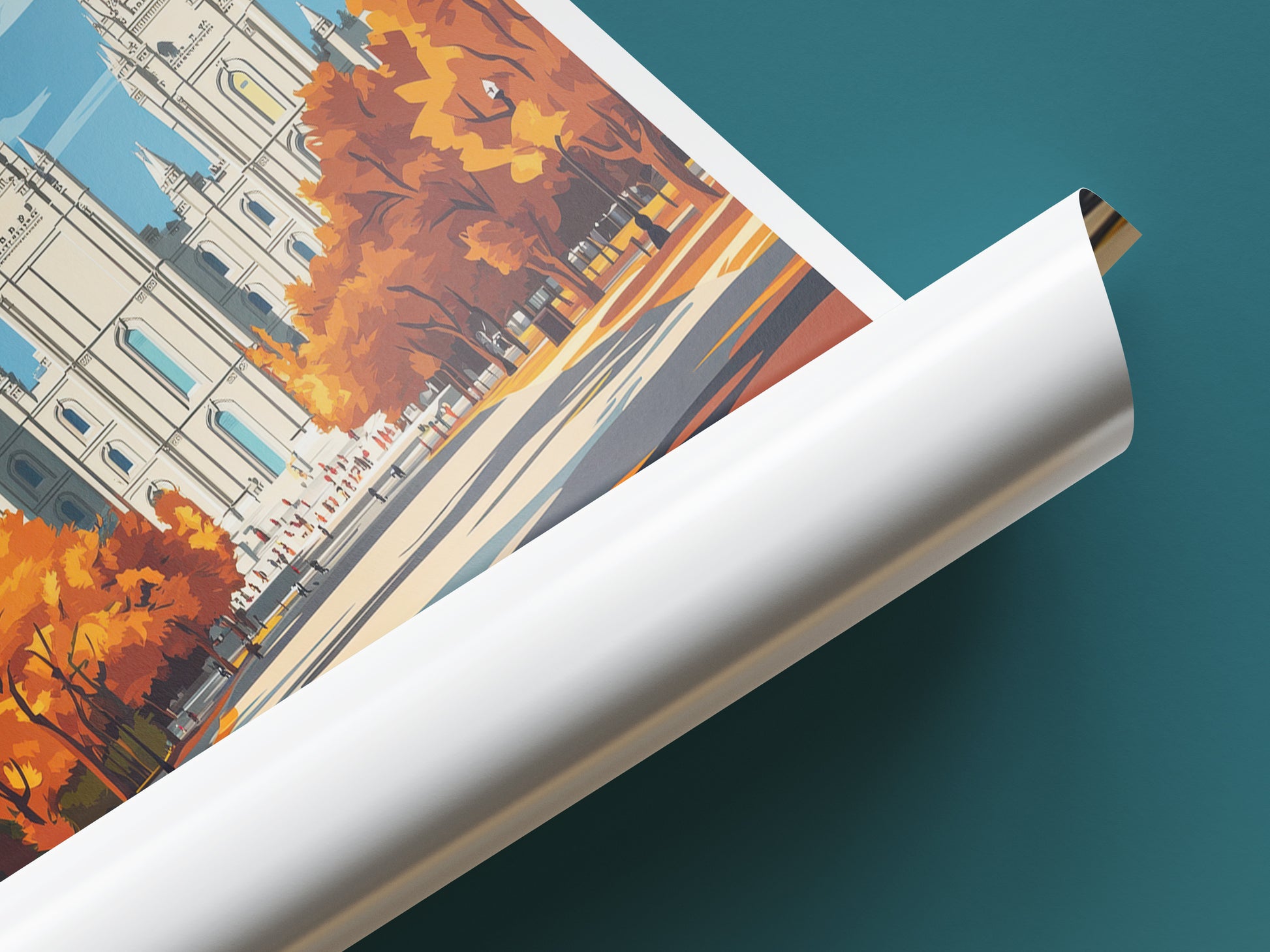 Salt Lake City travel poster tube United States