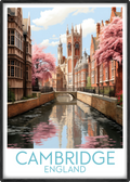 cambridge travel poster main england