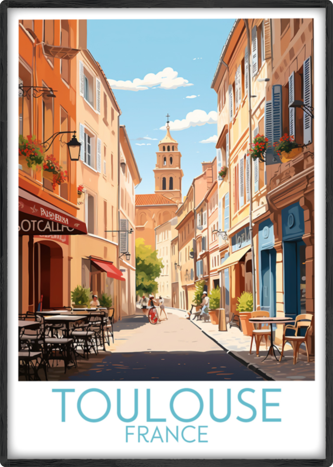 toulouse travel poster main france