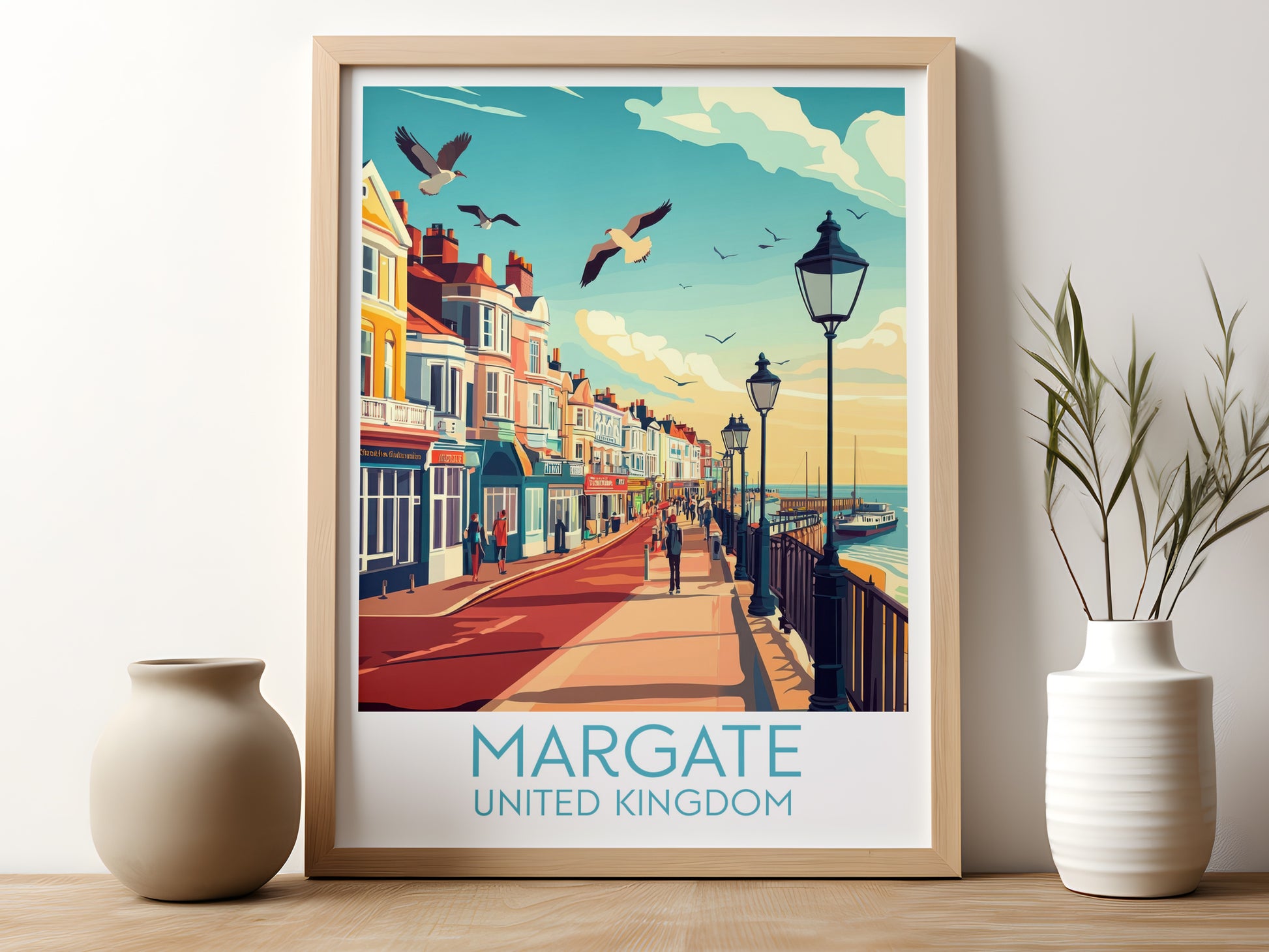 Margate travel poster for kitchen United Kingdom