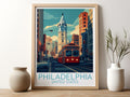 Philadelphia travel poster for kitchen United States