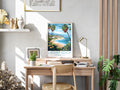 Laguna Beach travel poster for desk Los Angeles