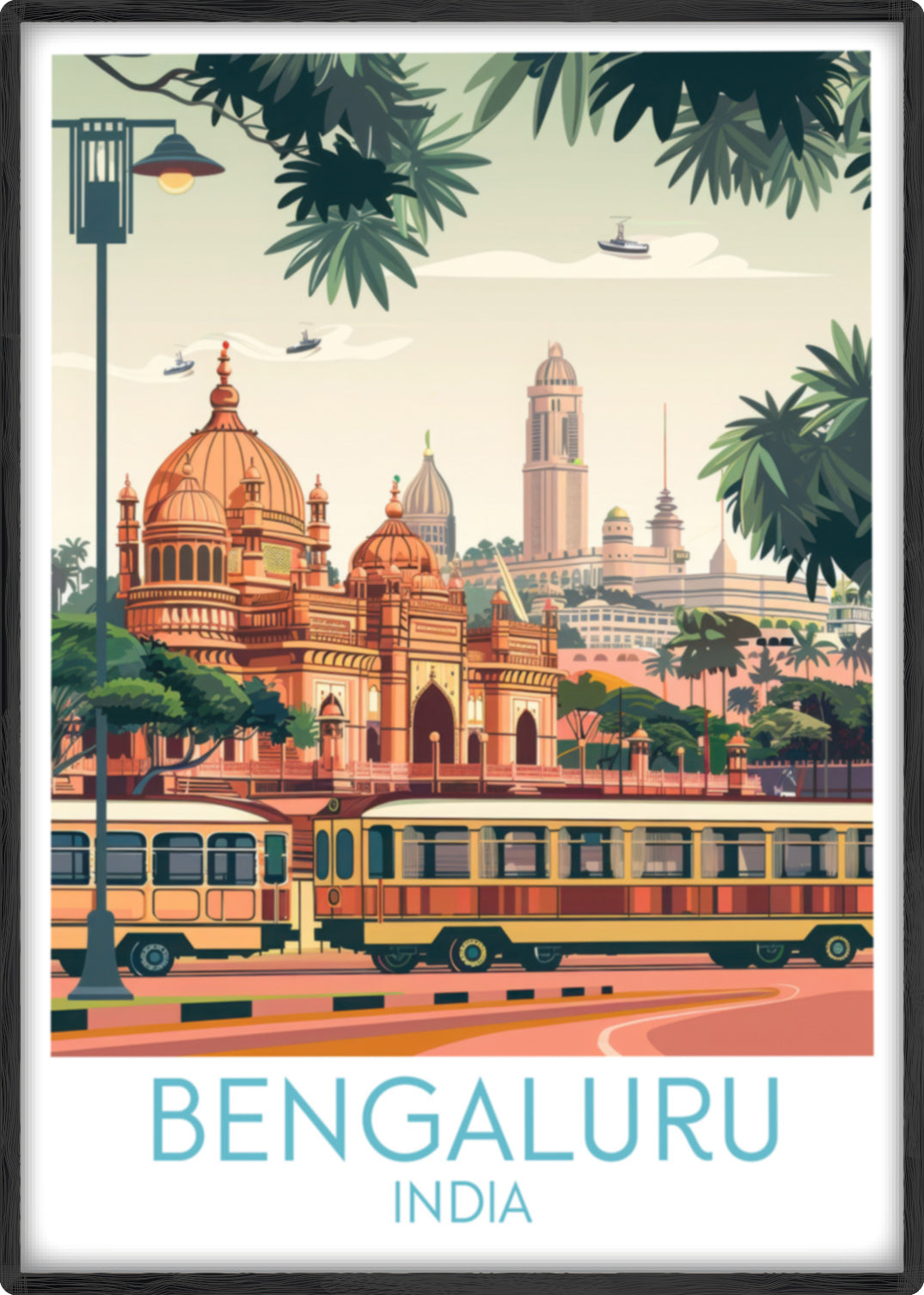 Bengaluru travel poster main India