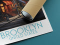 Brooklyn travel poster rolled United States