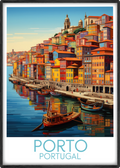 porto travel poster main portugal