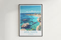 Ayia Napa travel poster on the wall Cyprus