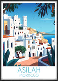 Asilah travel poster main Morocco