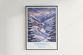 Meribel travel poster on the wall France