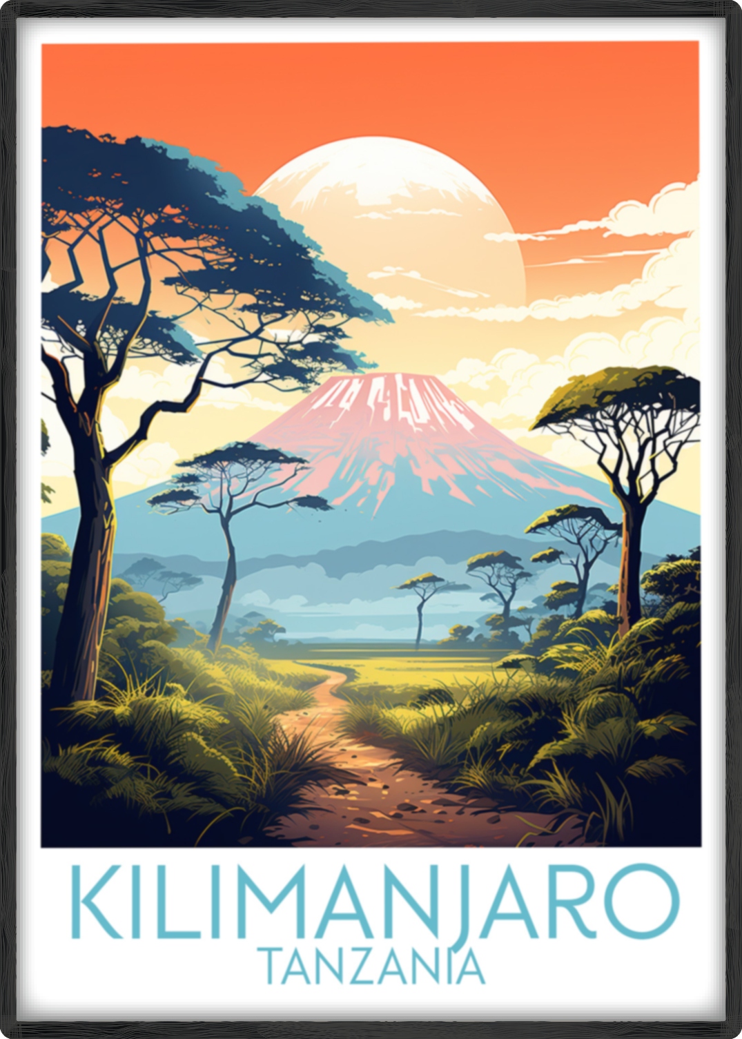 Kilimanjaro travel poster main Tanzania