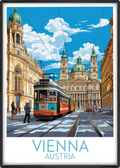 vienna travel poster main austria