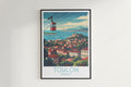 Toulon travel poster on the wall France