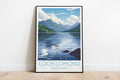 Loch Lomond travel poster on the ground Scotland