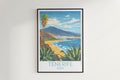 Tenerife travel poster on the wall Spain