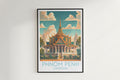 Phnom Penh travel poster on the wall Cambodia