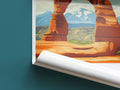 Arches travel poster roll up National Park