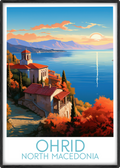 ohrid travel poster main north macedonia