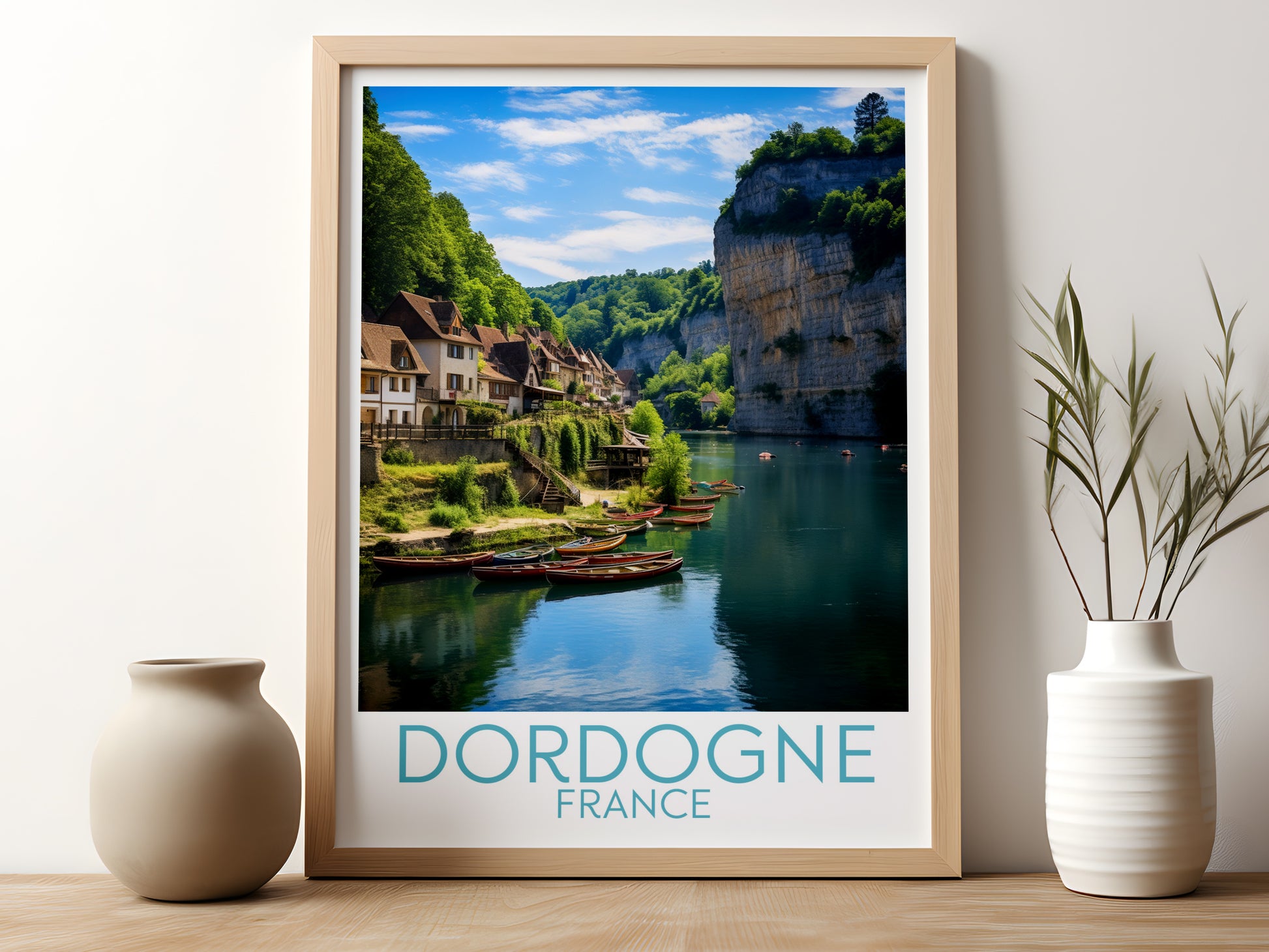 Dordogne travel poster for kitchen France