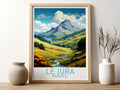 Le Jura travel poster for kitchen France