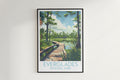 Everglades travel poster on the wall National Park