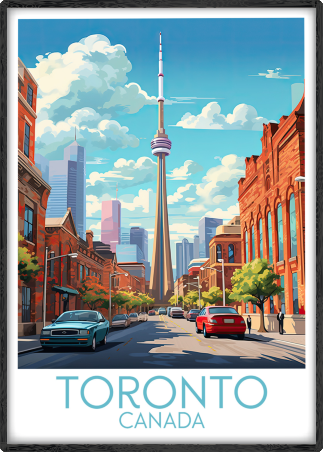 toronto travel poster main canada