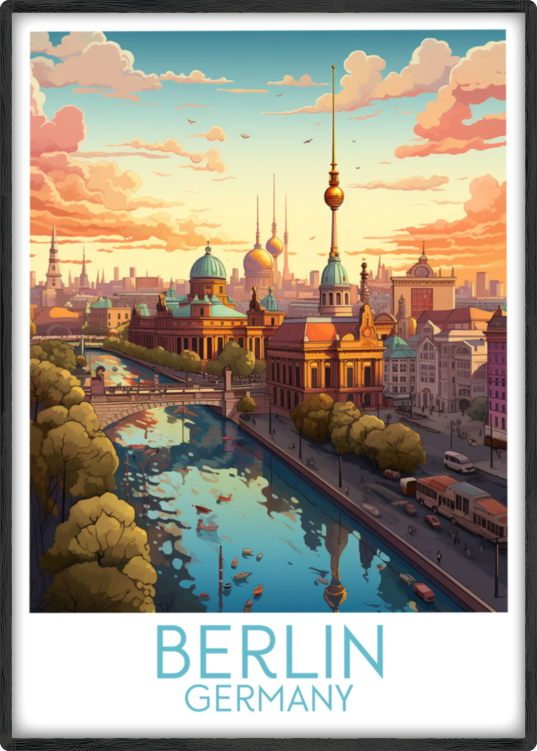 berlin travel poster main germany