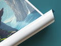 Trolltunga travel poster tube Norway