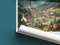 Cortina dampezzo travel poster roll up Italy