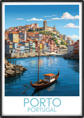 porto travel poster main portugal