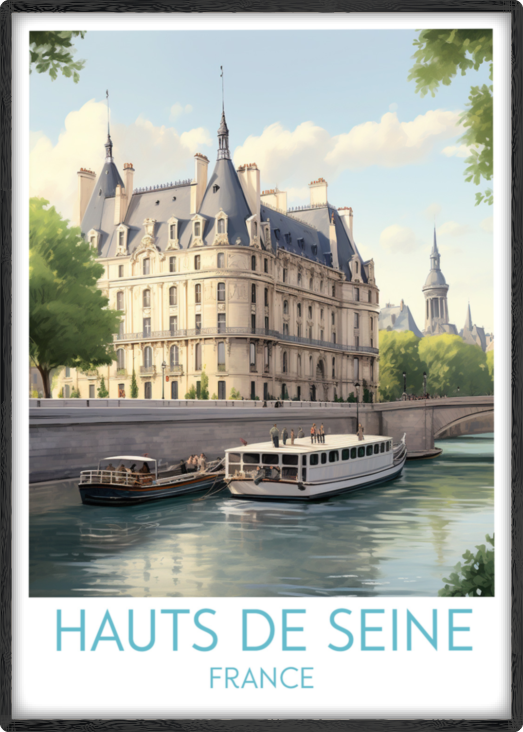 hauts de seine travel poster main france