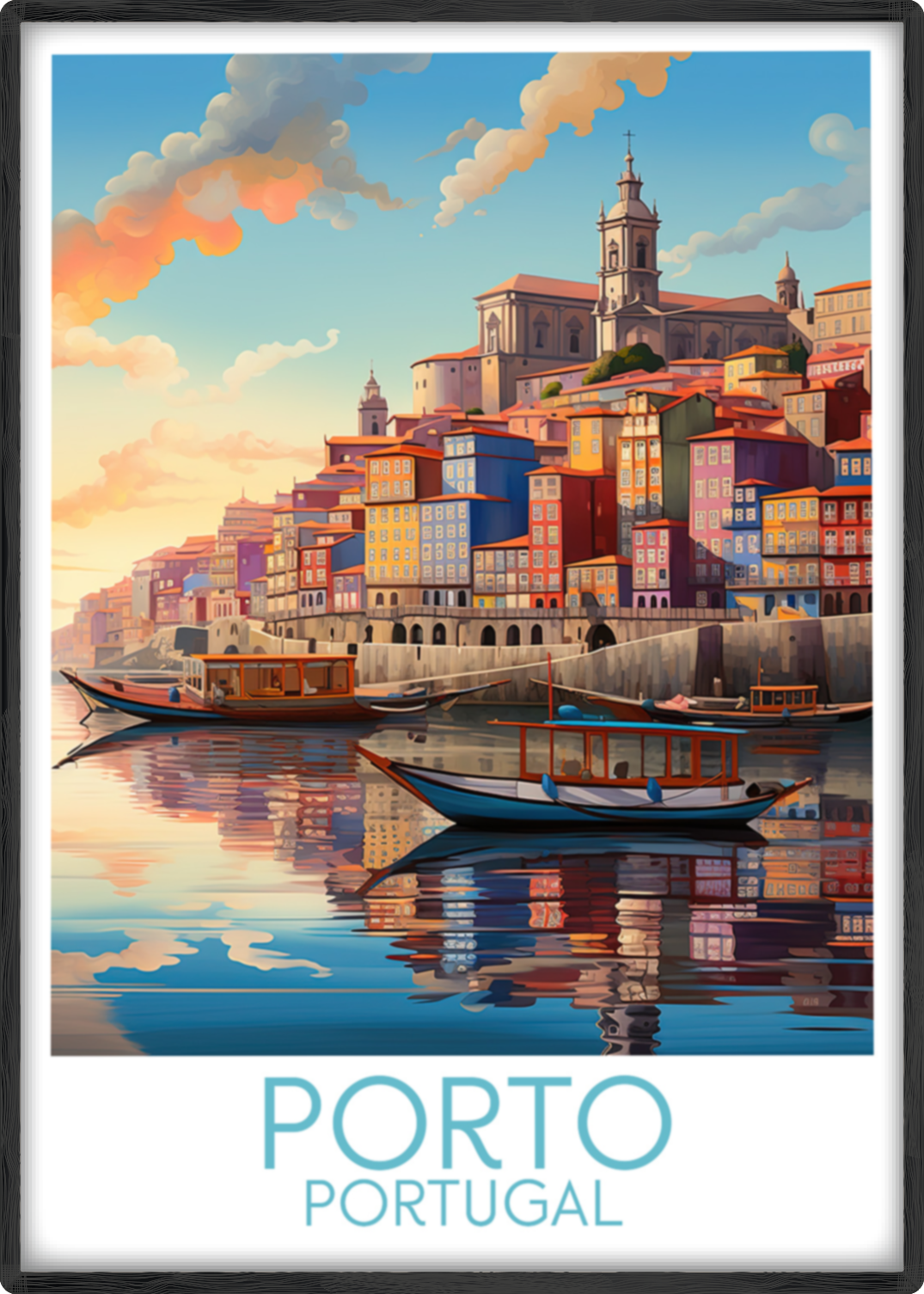 porto travel poster main portugal