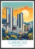 Caracas travel poster main Venezuela