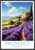 provence travel poster main france