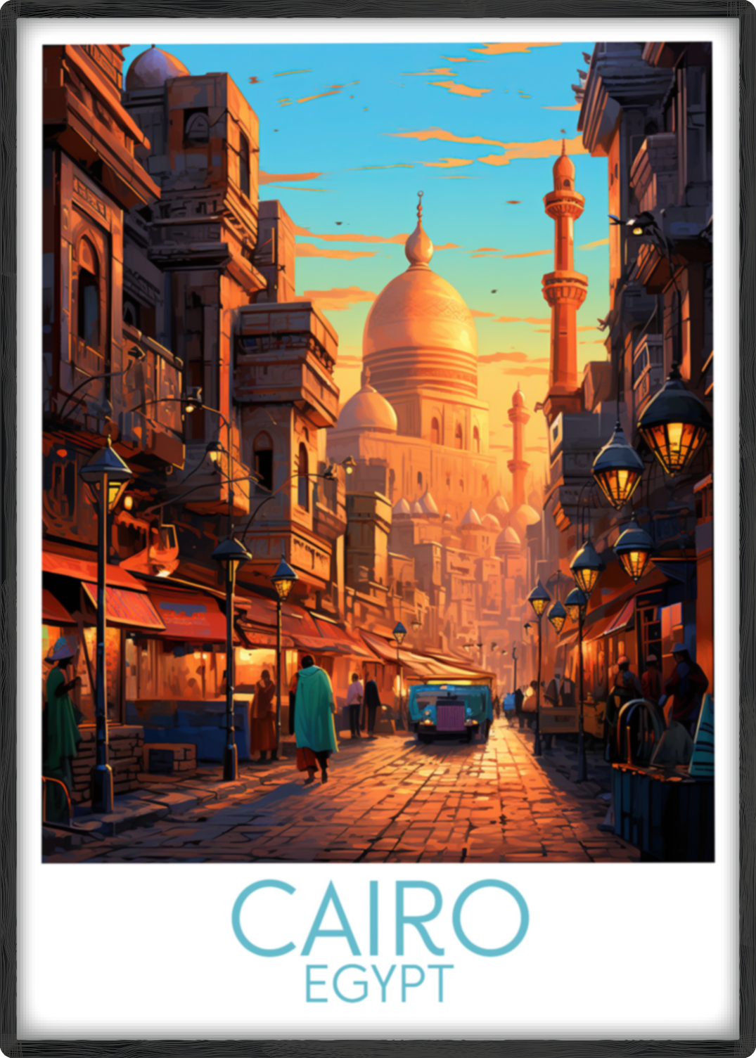 cairo travel poster main egypt