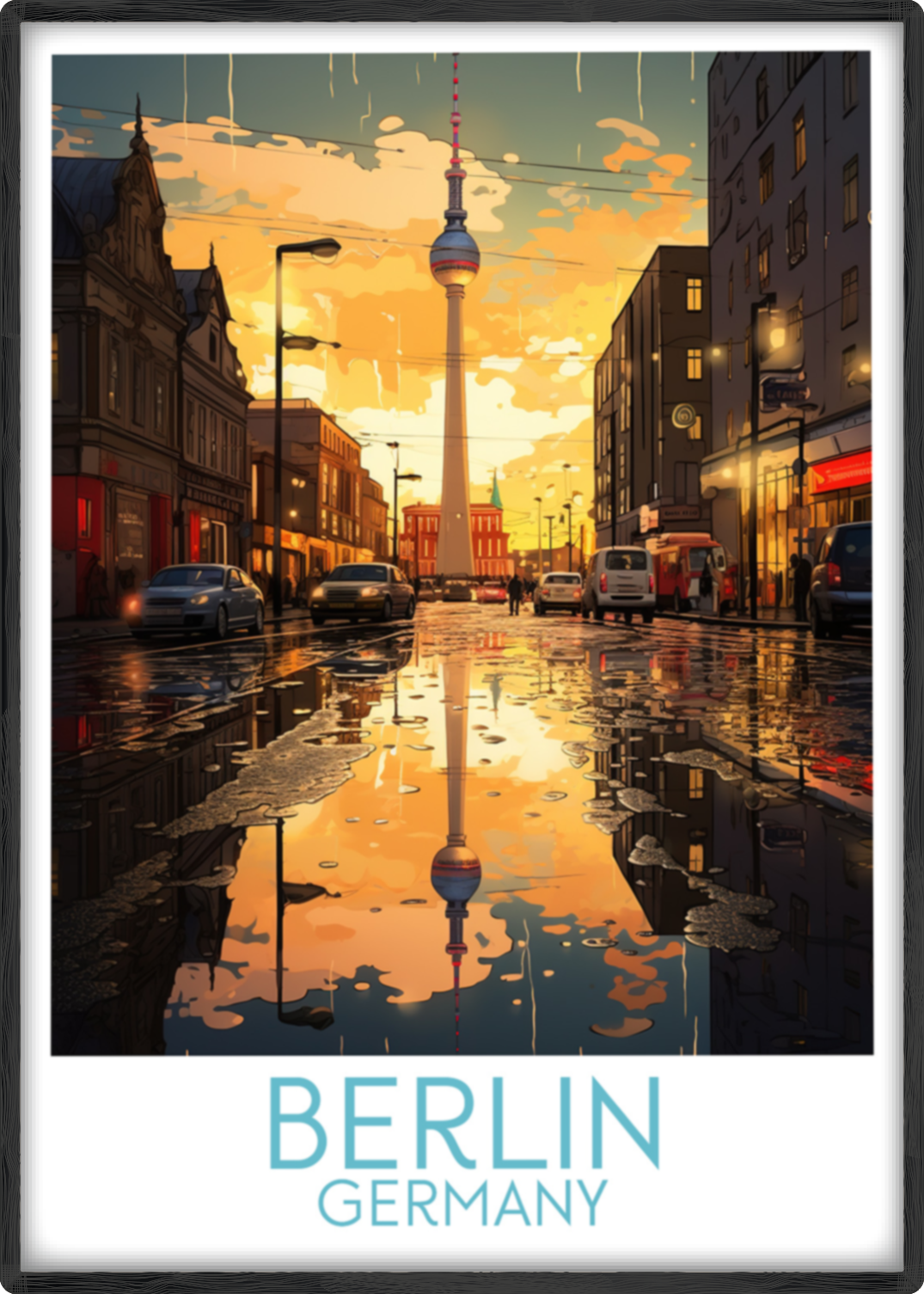 berlin travel poster main germany