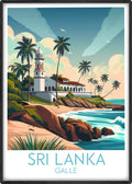 Sri Lanka travel poster main Galle